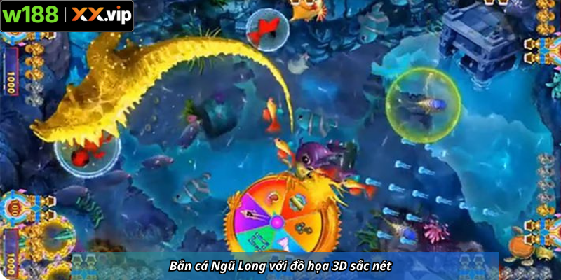 Bắn cá Ngũ Long với đồ họa 3D sắc nét