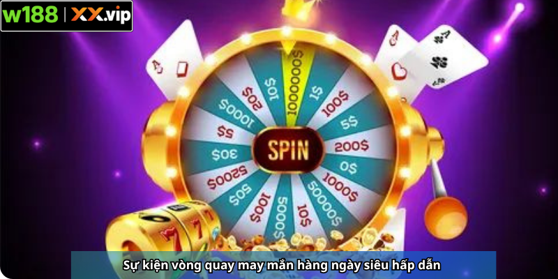 Sự kiện vòng quay may mắn hàng ngày siêu hấp dẫn